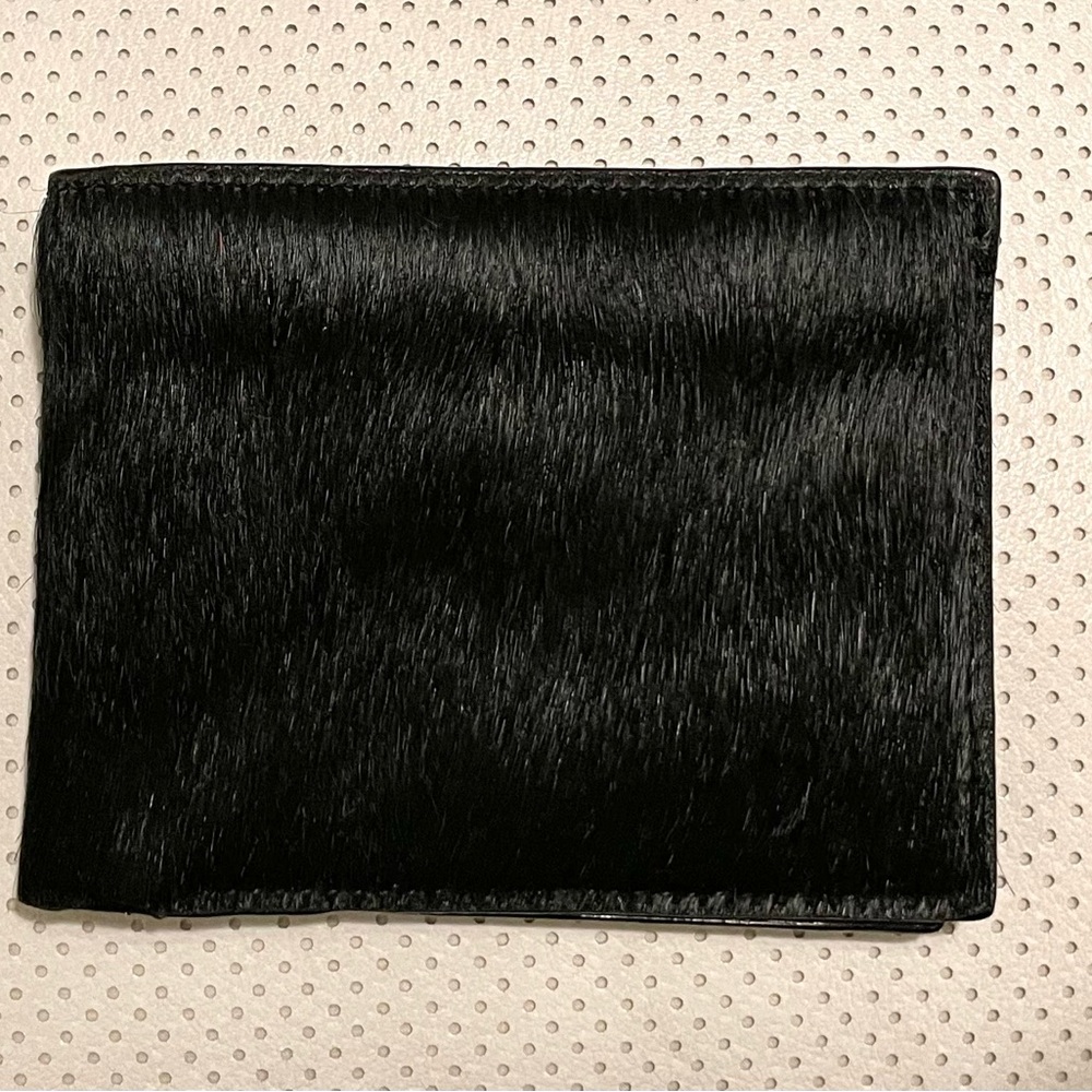 VINTAGE 1990s GAP BI-FOLD COWHIDE WALLET BLACK